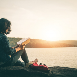 woman reading