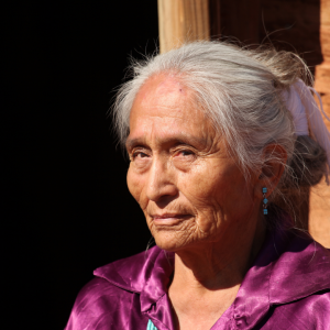 woman staring