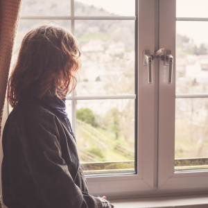woman by the window
