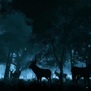 family of deer