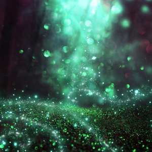 Little glue lights in the black night sky