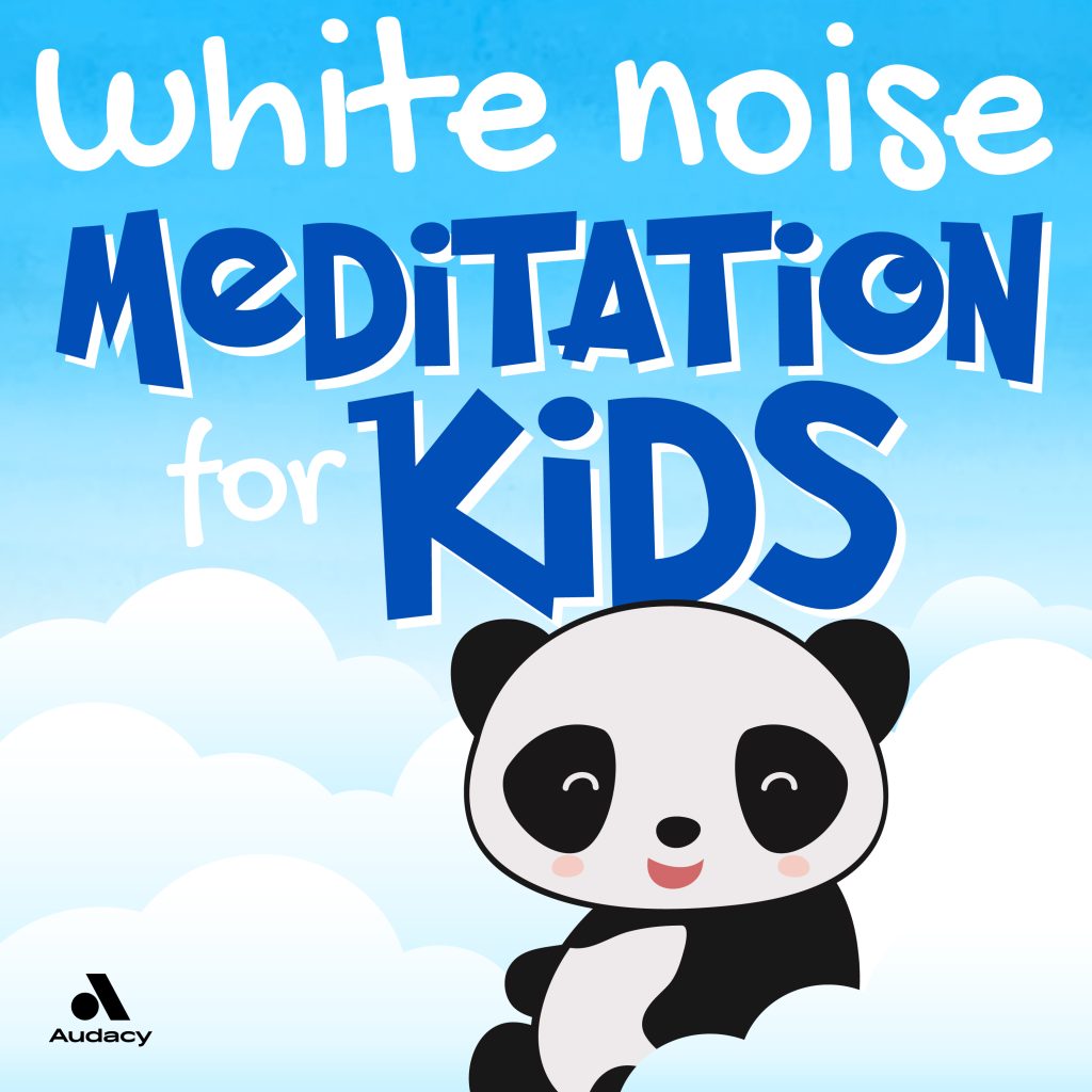 white noise meditation for kids podcast art